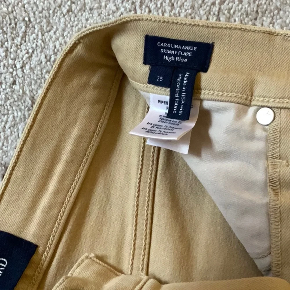 Veronica Beard Carolina Ankle Skinny Flare High Rise Jean in Stone Khaki 25 NWT - Picture 5 of 6